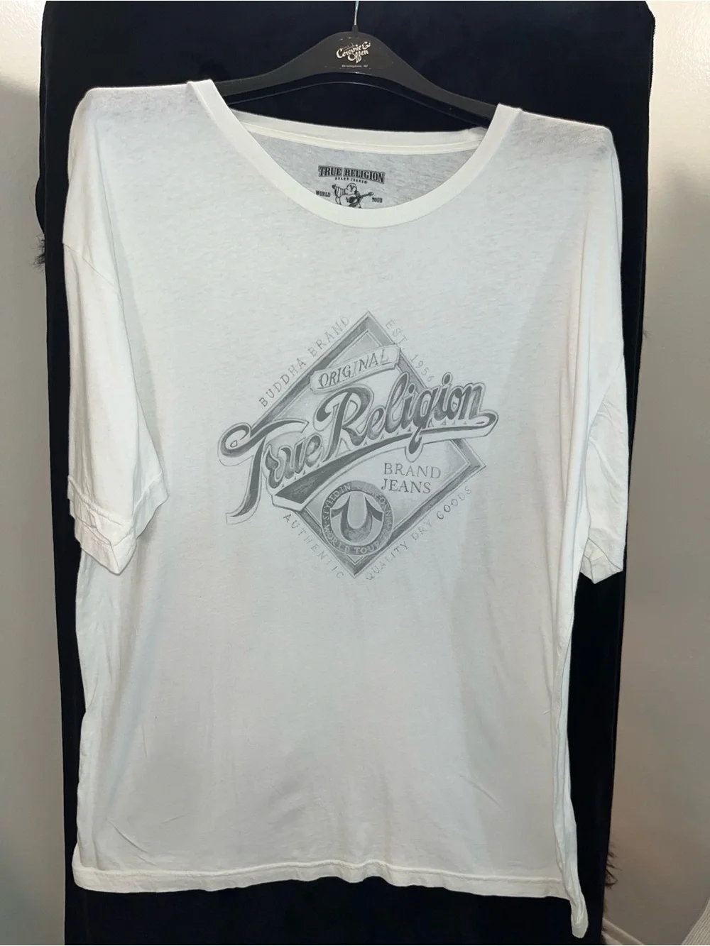 Men’s True Religion White/Grey T-Shirt Size 2XL